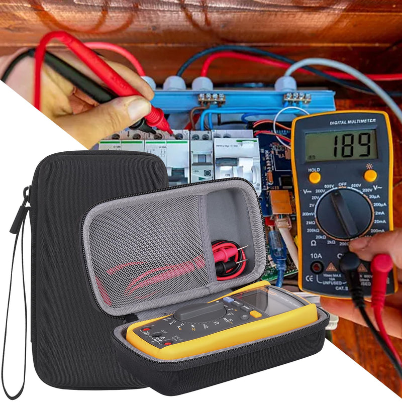 co2CREA Hard Case Compatible with Fluke 117/115 / 116/114 / 113 True-RMS Digital Multimeter for Fluke 117/115/116/114/113