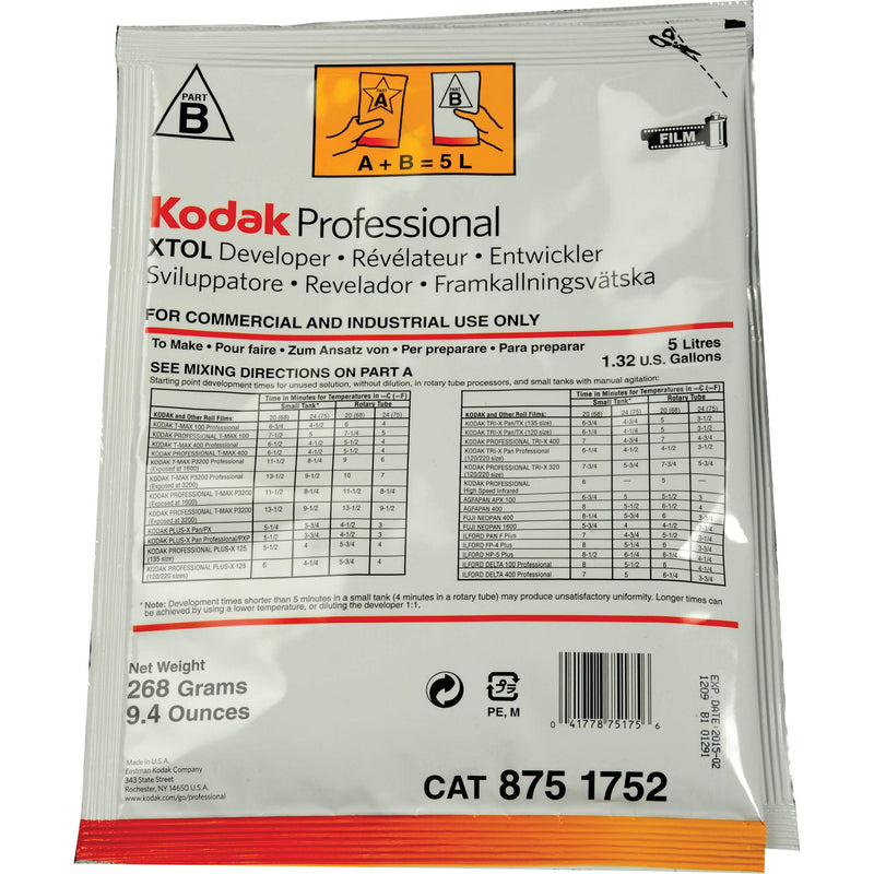 Kodak XTOL Black & White Film Developer, Powder to Make 5 Liters. 1 Count (Pack of 1)