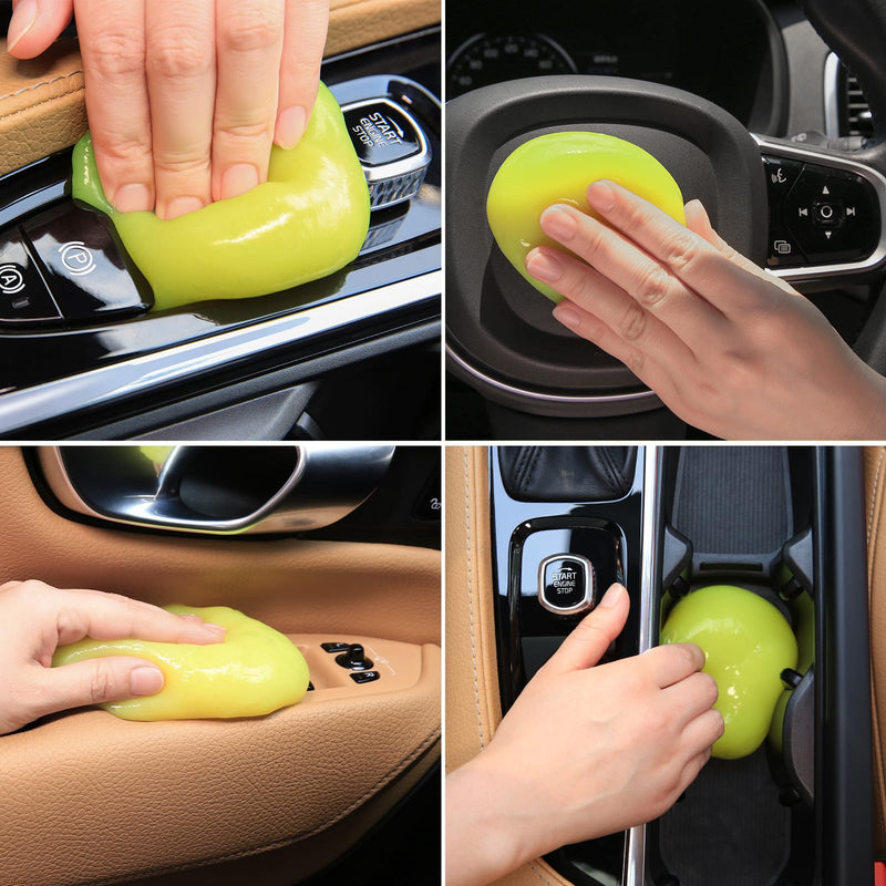 Car Cleaning Gel for Car Cleaning Putty Car Putty Car Interior Cleaner Car Slime Auto Detail Tools Car Accessories White Elephant Gifts for Adults Men Women Stocking Stuffers