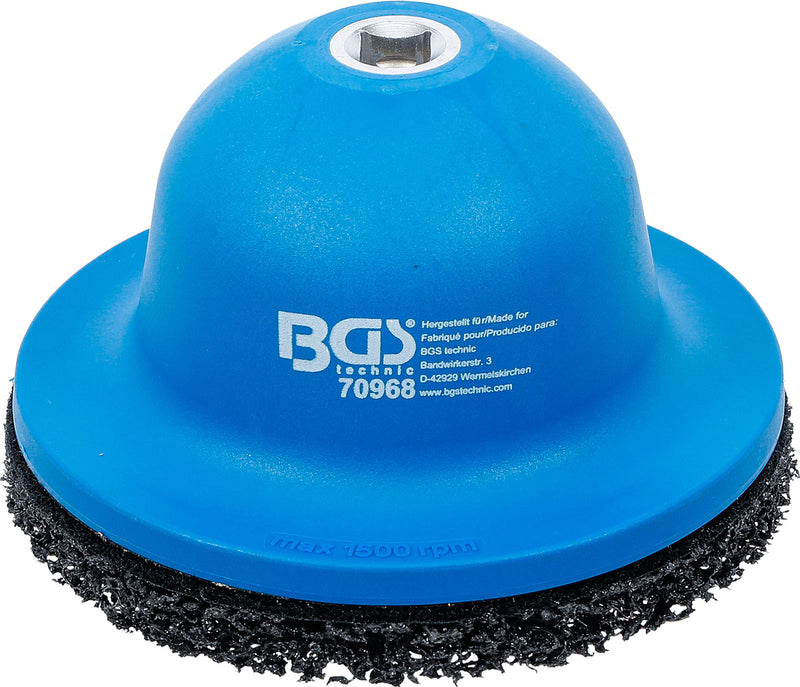 BGS 70968-1 Replacement Grinding Wheel for Item 70968 Diameter 150 mm | For wheel hub grinders, plastic design, inner diameter 90 mm, Velcro fastener
