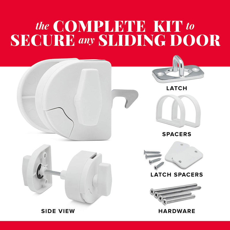 Sliding Door Latch- Pool Safety Latch Two Way Opening Sliding Door Latch