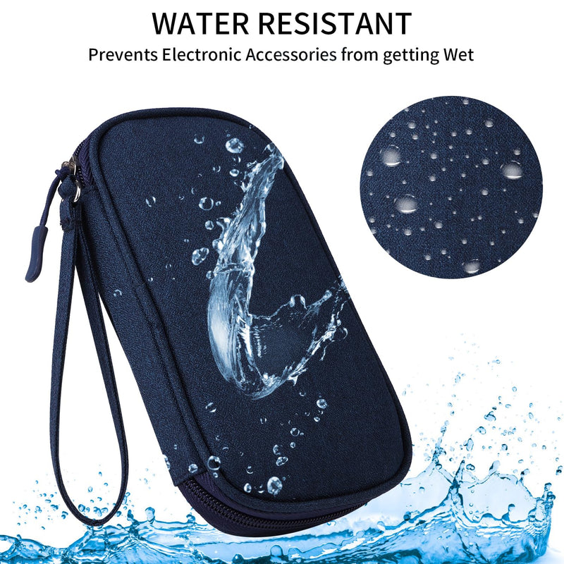 Travel Cable Organizer,Electronics Accessories Organizer Bag,Electronic Organizer Travel Universal Cable Organizer Electronics Accessories Bag for Charger, Phone, memory card,Travel Gadget Bag (Blue) Blue