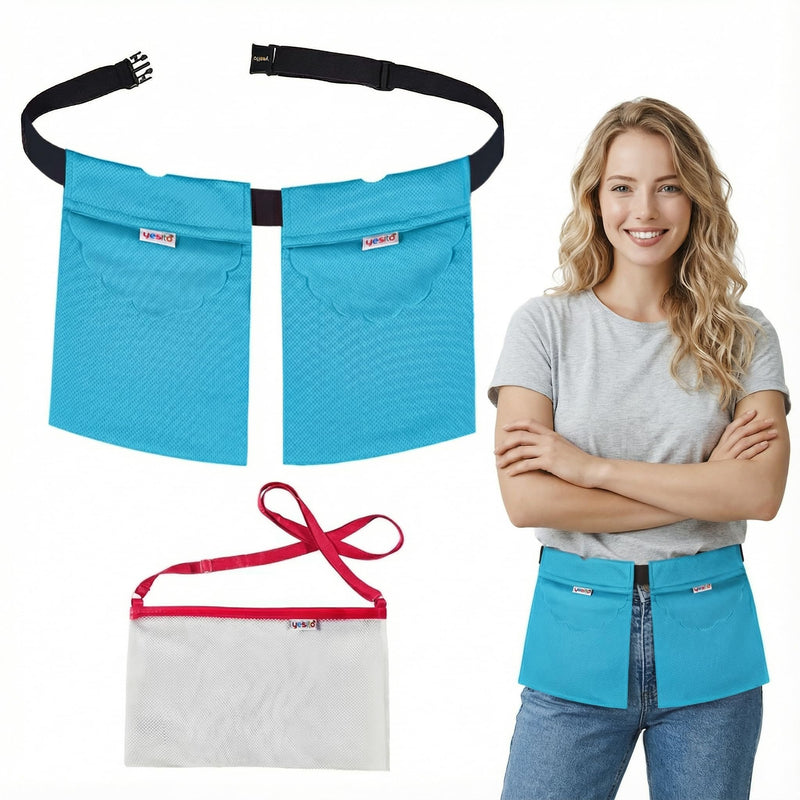 Mastectomy drainage pouch and Shower for Support Adjustable Comfort Lake Blue