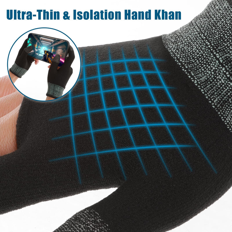 Gaming Gloves for Sweaty Hands Thumb Sleeves Gamer Gloves for Men Mobile Phone Game