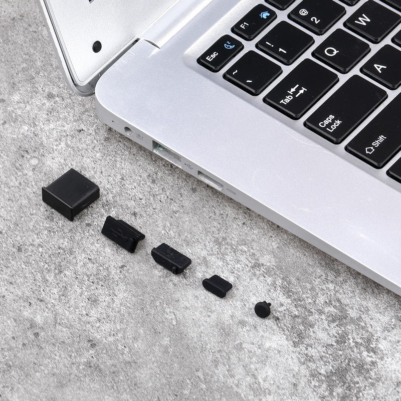 20 Pcs USB Port Caps USB Dust Port Cover Plugs Silicone USB Port Protector Multiple Specifications USB Dust Plug USB Cover Cap for USB A Female & Male Port, HDMI, Headphone Ports, USB Type-C