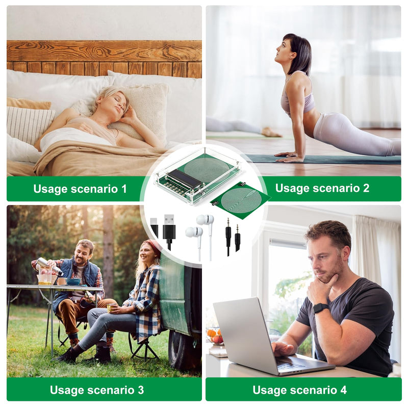 Frequency Generator 7.83 Hz with Display, 0.1 Hz to 99999 Hz Portable Wave Generator for Home and Office Adjustable Frequency Generators for Relaxation, Sleep and Concentration in Everyday Life
