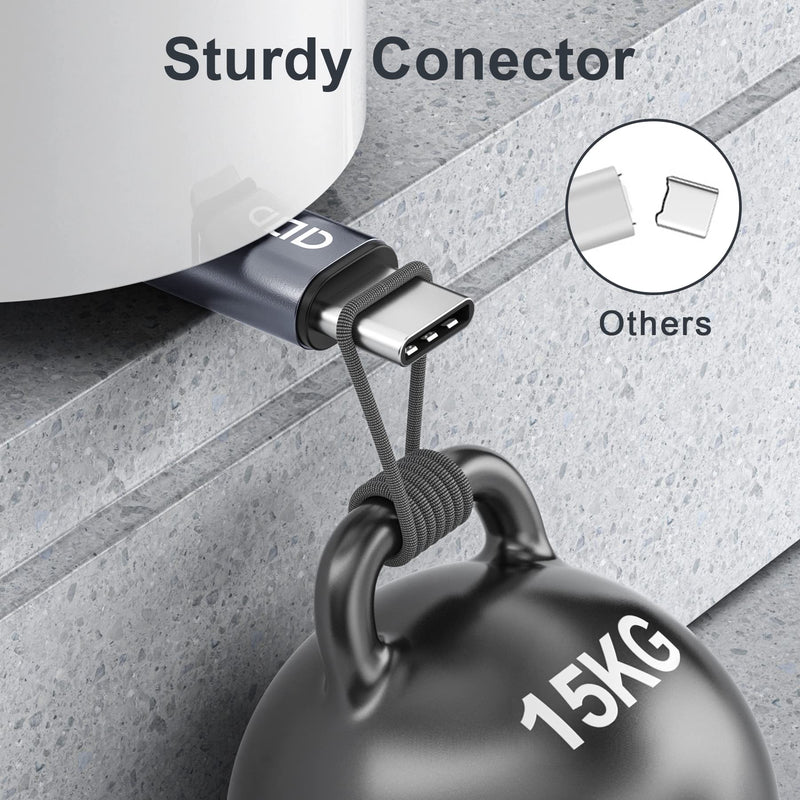 RAVIAD USB Type C Cable, USB C Charging Cable 1M QC 3.0 USB 3.0 Fast Charging and Synchronization USB C Cable Compatible for iPhone 15 Pro Max, Samsung Galaxy S24 S23 S22 S21 S20 Note 10, Huawei P60 Gray