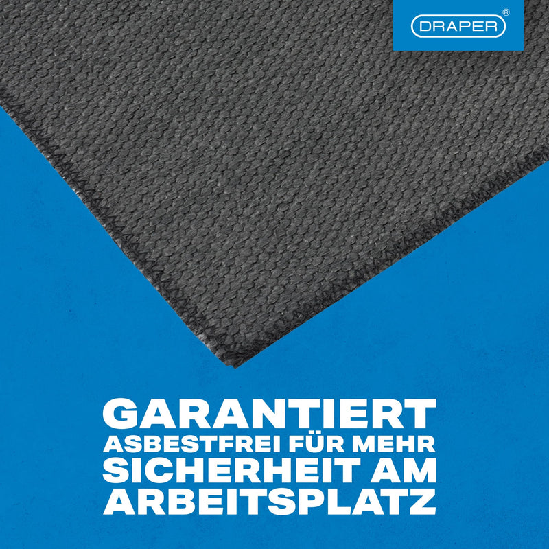 Draper 30309 Soldering Mat (Asbestos Free) | Asbestos free heat resistant mat protects work areas and soldering stations from gas burners, durable soldering mat