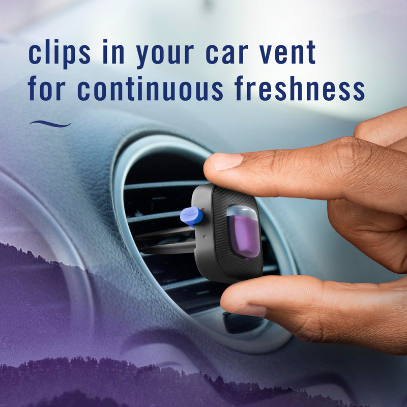 Febreze Car Mountain Scent Air Freshener Vent Clip, .07 oz, 2 Count 0.07 Fl Oz (Pack of 2)