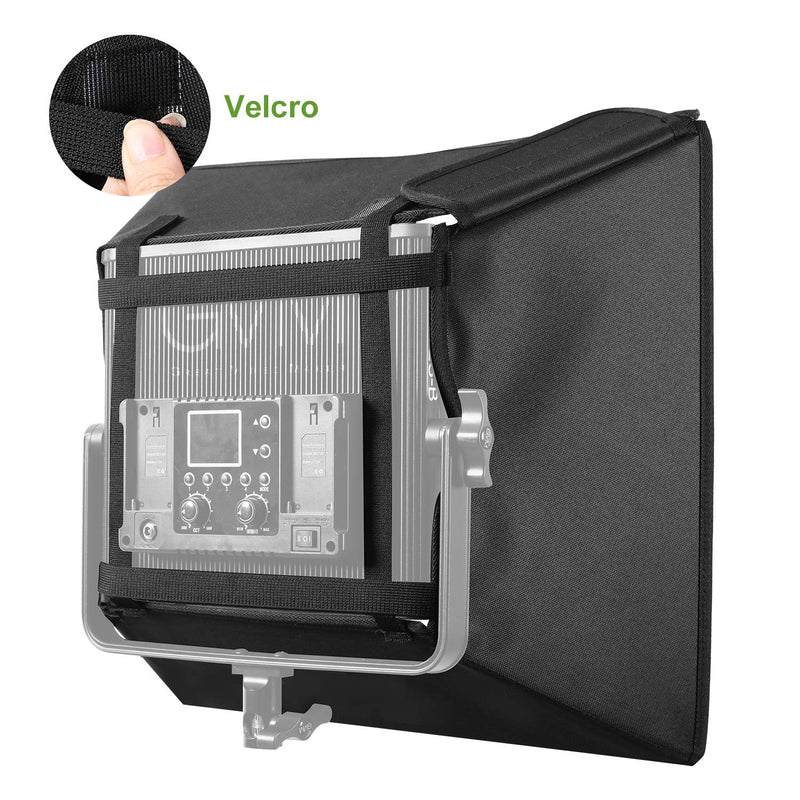 GVM Foldable Softbox Diffuser with Grid Beehive for GVM 50RS 672S MB832 520LS 520S 1200D Series LED Panel Lights, Video Lights, Suitable for Portrait Photography, Video Lighting, 14.9 x 15.7