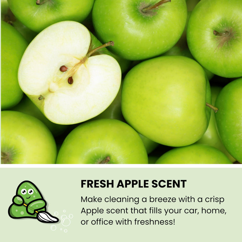 Slime Buddies Cleaning Gel | Apple Scented | Car Interior, Cup Holder, & Keyboard Detailing Tool | Reusable Slime | Putty for Loose Dust & Dirt