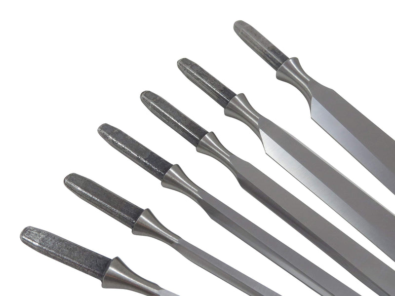 Narex 6 Piece Set Unhandled Premium Chisel (6 pc set 1/8, 1/4, 3/8, 1/2. 3/4 and 1 Inch)