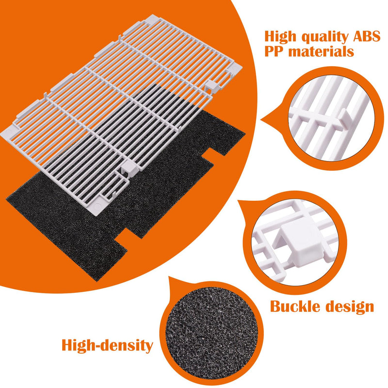 weideer RV A/C Ducted Air Grille for Dometic, Duo-Therm RV Air Conditioner Grille, RV Air Conditioner Cover with RV AC Filter Replacement for Dometic 3104928.019 Polar White
