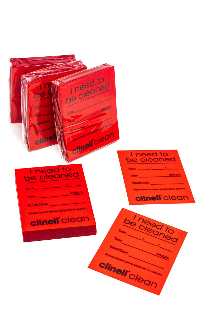 Clinell indicator sheets, red, 4 blocks of 250 each