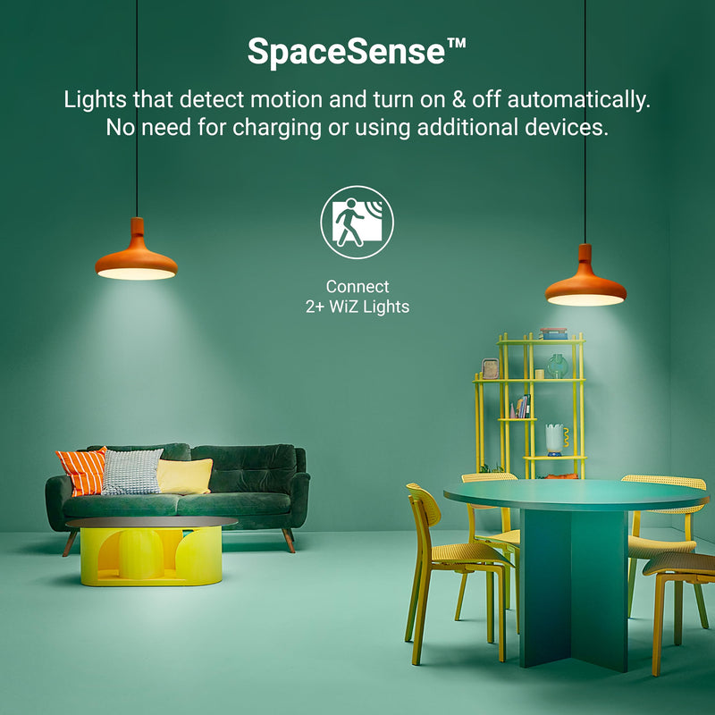 HALO 4 in Smart Wi-Fi Recessed LED Downlight Connected by WiZ Pro with SpaceSense Motion Detection, Dimmable, Full Color Changing, 600 Lumens, Wet Rated Ceiling Light - RL4069WZRGBWWHR 4 inch Use with Housing / Can