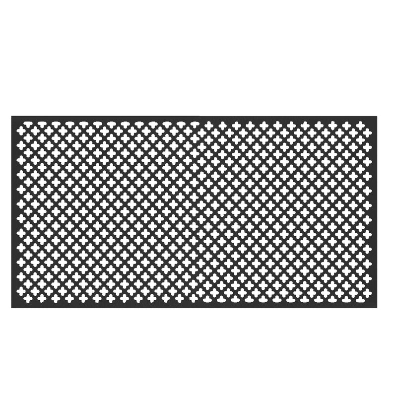 M-D Building Products 56018 12 in. x 24 in. x .020 in. Black Aluminum Sheet Cloverleaf 12 in. x 24 in.
