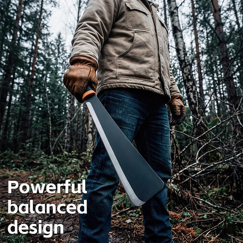 Billhook Sickle Machete for Yard Work Cutting Trees Heavy Duty machetes Mexicanos de Trabajo Best Machete Camping,Gardening Machete,Land Management,Hunting and Outdoor.