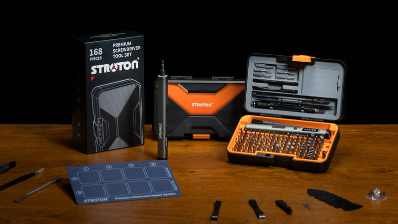 Precision Electric Screwdriver Set, Mini Screwdriver Tool Kit, 168pcs, for Electronics, PC, Laptops, Game consoles, Phones, RC Model, Gadget Repair.
