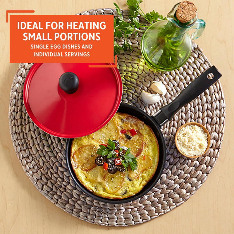 Imusa Casserole with Lid and Handle, STD, Black, Red or Blue (pack of 2) STD (Pack of 2)