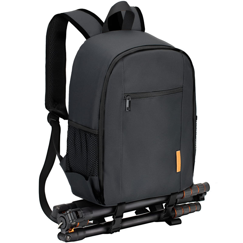 TARION Camera Backpack Bag Small - Professional DSLR Camera Bag Photography Backpack with 13“ Laptop Compartment & Waterproof Rain Cover & Tripod Holder for Photographers (Black TB-S) Black
