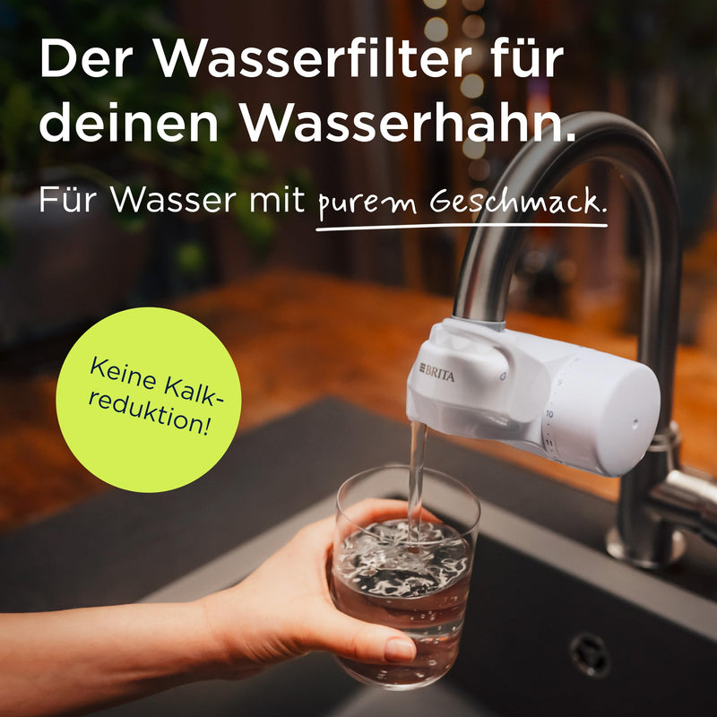 Brita On Tap Water Filter System 1 x V Filter | (600L) Analog filter change display, reduces PFAS, chlorine, coarse & fine particles and heavy metals such as lead & copper 1 Stk.
