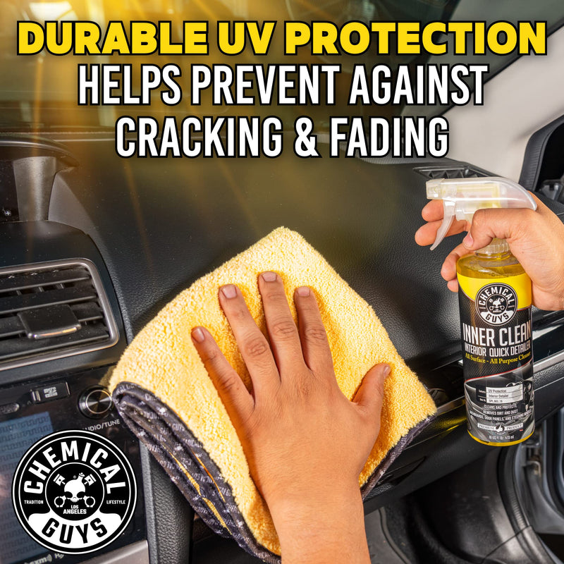 Chemical Guys SPI_663_16 InnerClean Quick Detailer with Pineapple Scent, High Performance Interior and Dashboard Cleaner, Dust Repellent, Easy to Use Non Greasy Formula, 16 fl oz 16 oz