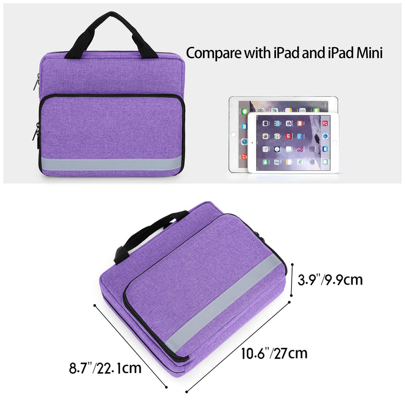 Trunab Bag for Two Stethoscopes Compatible with 3MLittmann/MDF/ADC | Small First Aid Bag for Nurses, Doctors or Nursing Students, Bag Only - Purple