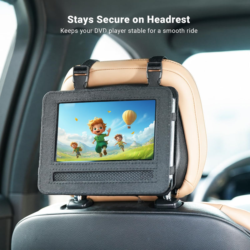 DVD Player Headrest Mount Holder Car Back seat Headrest Holder for Swivel & Flip Portable DVD Player, Suitable for POFOTO 7.5 inch DVD Player