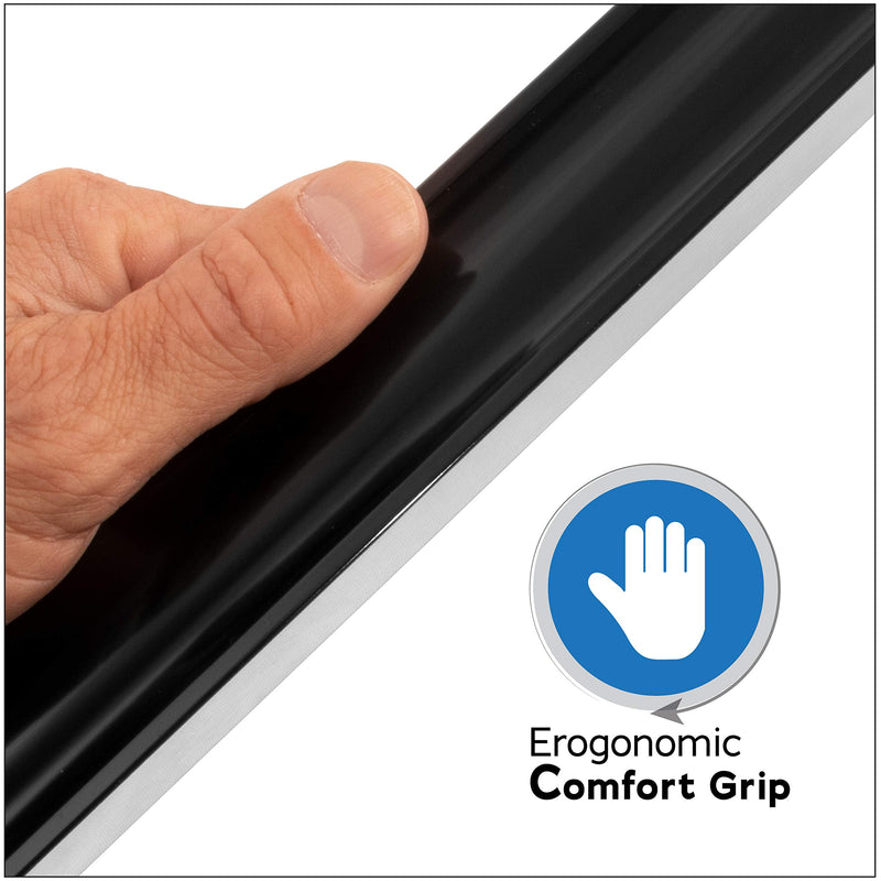18" Anodized Aluminum Straight Edge Tool with .001 Tolerance Precision Edge, Check Straightness On Metal Surface Tops & Machinery, Layout Tool for Marking and Scribing Lines