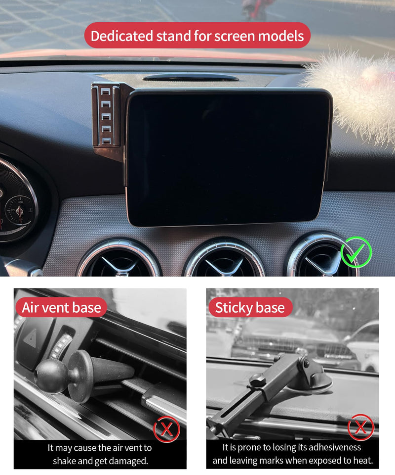 Wireless Charging car Phone Holder for Mercedes Benz CLA-Class 2015-2019/GLA-Class 2016-2020 Accessories 7/8 inch Screen Fixed Clip,360° Rotation car Phone Mount Compatible with MagSafe 7/8-inch for 2015-2019 CLA/ 2016-2020 GLA