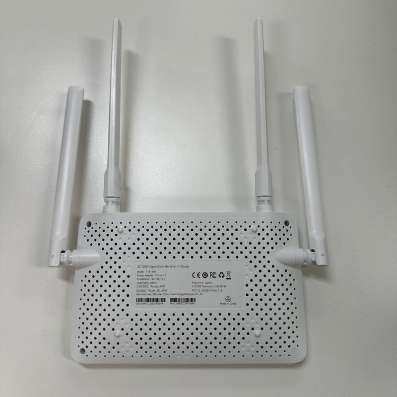 AC1200 WiFi Router Dual Band Wireless Internet Router, Wireless Speed Up to 1.2 Gbps, Gigabit Ethernet Ports, Support Bridge/Repeater Mode, Guest Network, IPV6, EasyMesh, Parental Controls