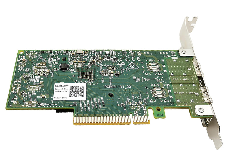 10/25GbE PCIE x8/x16 Ethernet Adapter Dual SFP28 Port with Mellanox ConnectX4 Lx MCX4121A-ACAT Chipset, 25gigabit Network Server Card Support Windows/Linux/VMare/OFED CX-4 CX4121A