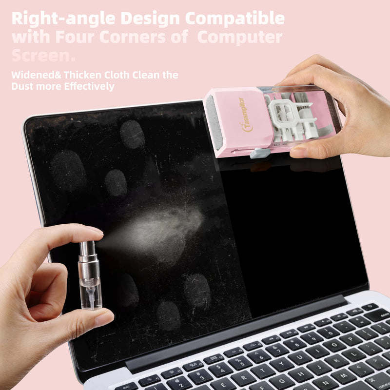 Keyboard Cleaning Kit, All in One Laptop Cleaning Kit for MacBook iPhone iPad Tablet, Multifunctional Keyboard Cleaner Compact Computer Cleaning Kit with Spray Brush Tool, Laptop Keyboard Cleaner