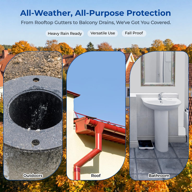 Gutter Downpipe Protection 50 mm, Thickened Downpipe Protection, Stainless Steel Silver Leaf Catcher, Downpipe Metal Downpipe Filter, Leaf Catcher Basket, Gutters, Leaf Protection, Sieve for Roof