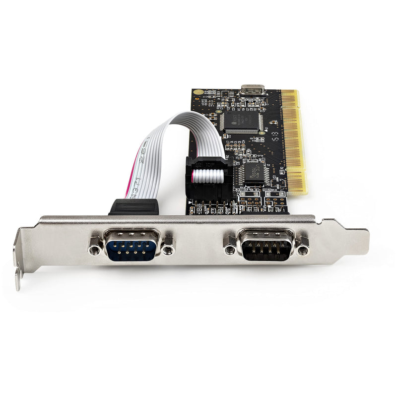 StarTech.com PCI Serial Parallel Combo Card with Dual Serial RS232 Ports (DB9) & 1x Parallel LPT Port (DB25) - PCI Combo Adapter Card - PCI Expansion Card Controller - PCI to Printer Card (PCI2S1P2)