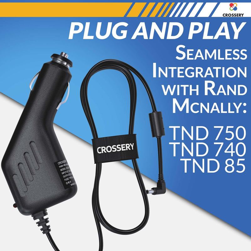 TND Car Charger for Magnetic Slice Compatible with Rand McNally GPS TND Tablet 85, 750, 740 - Rand McNally Truck GPS Charger 5V
