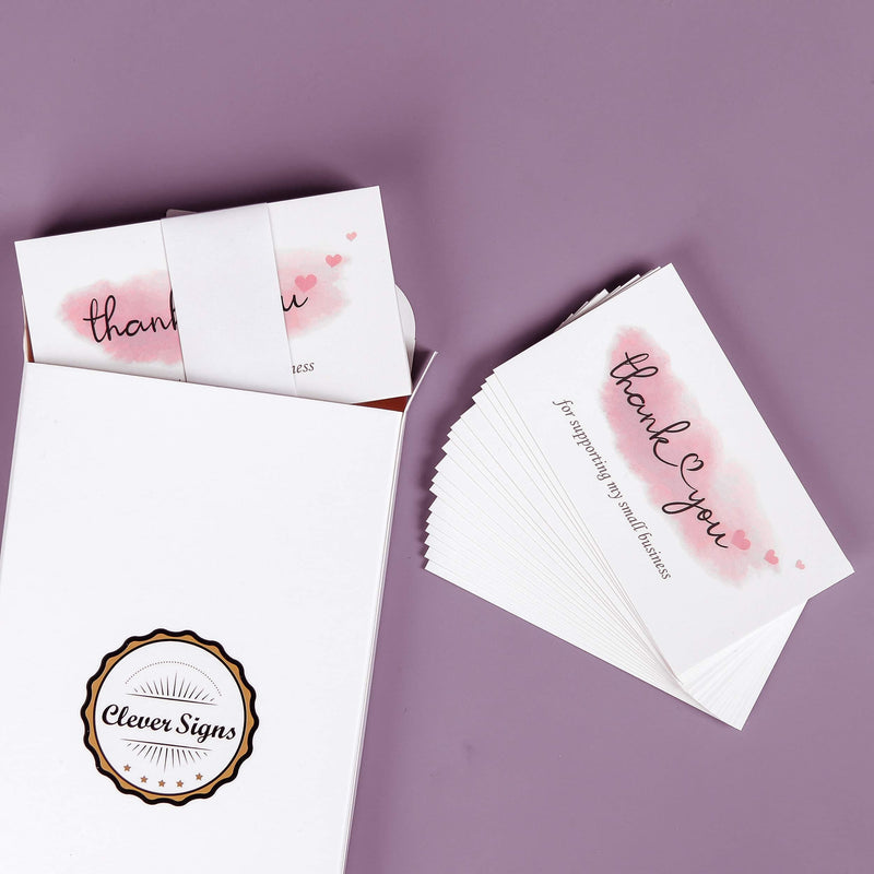 [Australia - AusPower] - 200 Thank You For Supporting My Small Business Cards, Elegant and Professional Design, 2" x 3.5", Recommended for Online Retailers, Small Business Owners and Local Stores Thank You Cards 2"x3.5" 