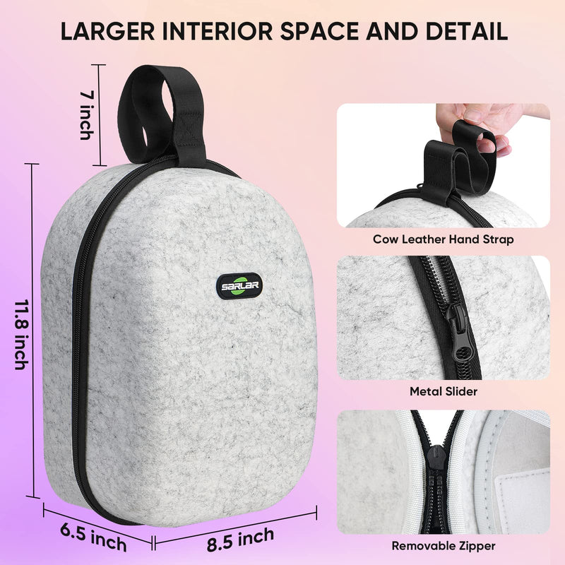 Large Hard Carrying Case Compatible with Oculus Meta Quest 3S/Quest 3/Quest 2 & PS VR2 Gaming Headset and KIWI Design, BOBOVR M3/M2 Pro, SUPERUS, Saqico and All Head Strap with Battery