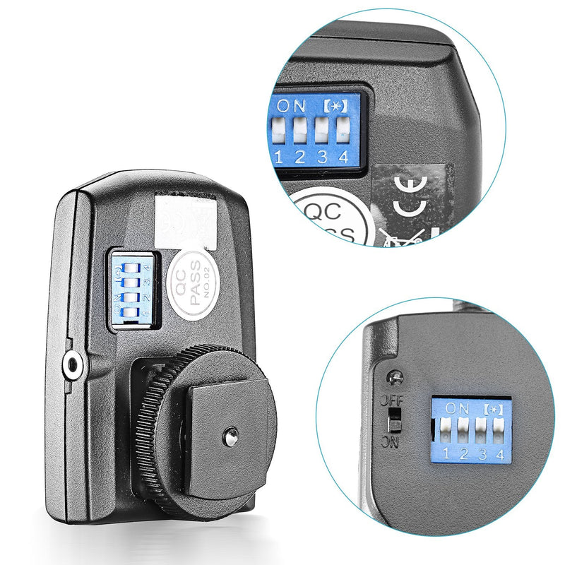 Neewer 16 channels RT-16 Wireless Studio Flash Trigger, Compatible with Neewer S101-300W, S101-400W, S101-300W PRO, S101-400W PRO and Other Studio Lights