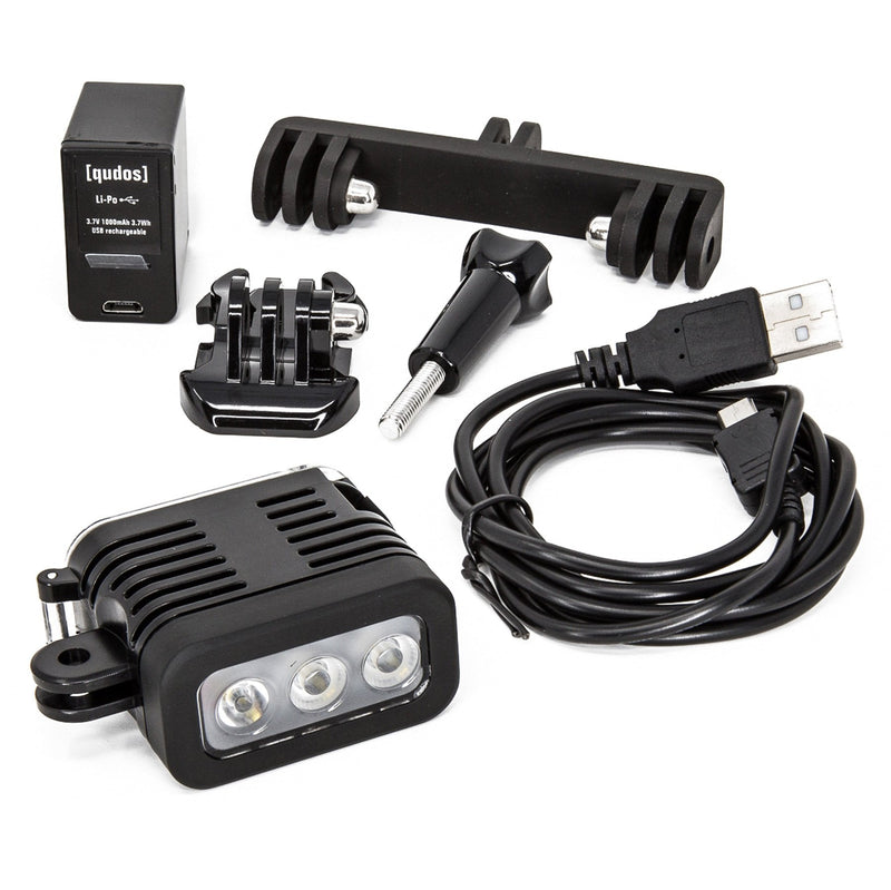 Ultimaxx 40m (131 FT) Waterproof LED Underwater Dive Light for GoPro Hero 3,4,5,6,7,8,9,10,11,12,13 & 14 Any Similar Sized Action Camera