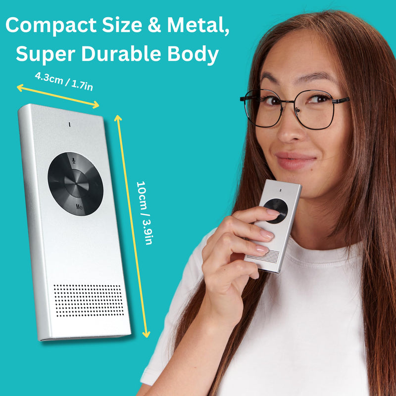 Language Translator Device, Two Way Real-Time Voice Translation, Instant Pocket Translator Device, Support 60+ Languages. Portable Language Live Translator Device for Business, Study & Travel