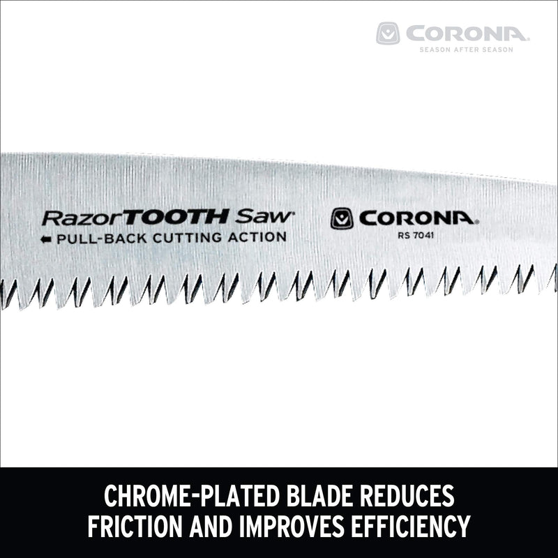 Corona RS 7041 Razor Tooth Folding Saw, 7-Inch Blade , Red 7 in