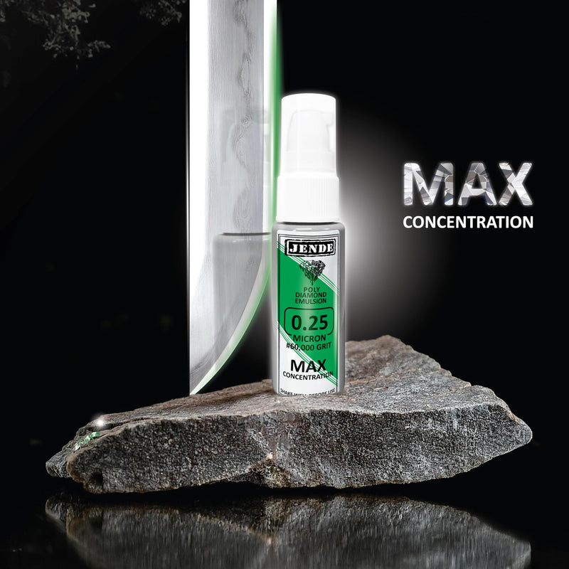 Jende 0.25 Micron Max Concentration Poly Diamond Stropping Emulsion 20ml - Higher Diamond carat level