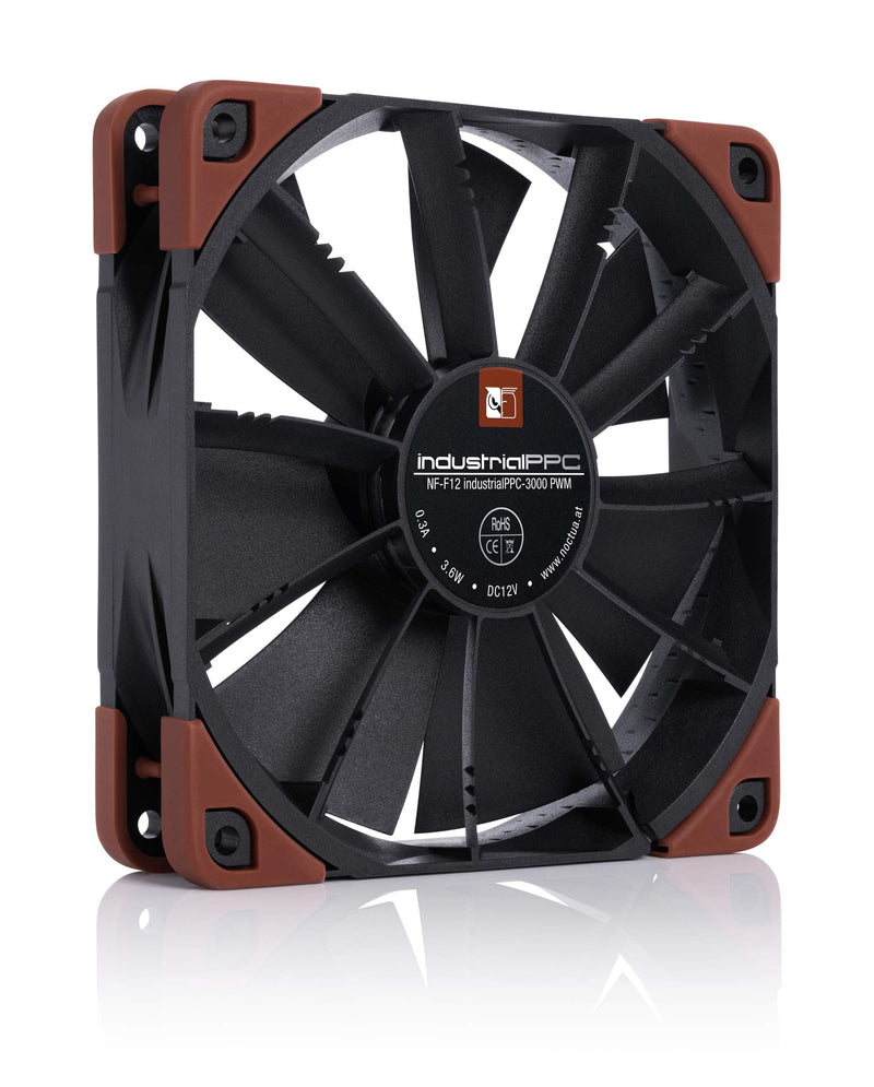 Noctua NF-F12 iPPC 3000 PWM Cooling Case Fan w/Focused Flow and SSO2 Bearing