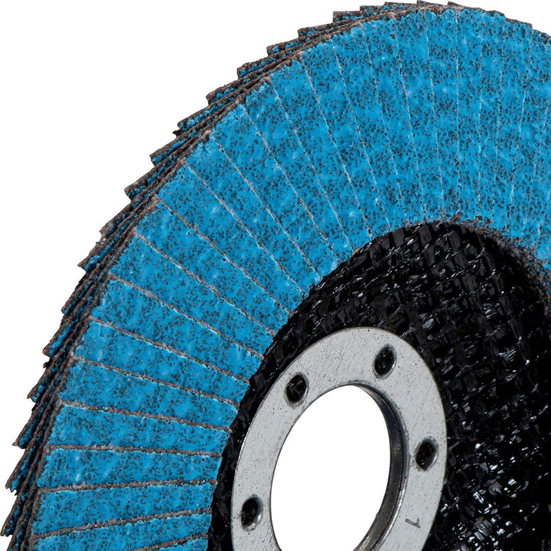 Premium flap disc Z-Coat │ 10 pieces │ Ø 125 mm │ grain 120 │ for metal, steel & wood │ zirconium corundum coated │ flap discs │ grinding discs │ flap discs