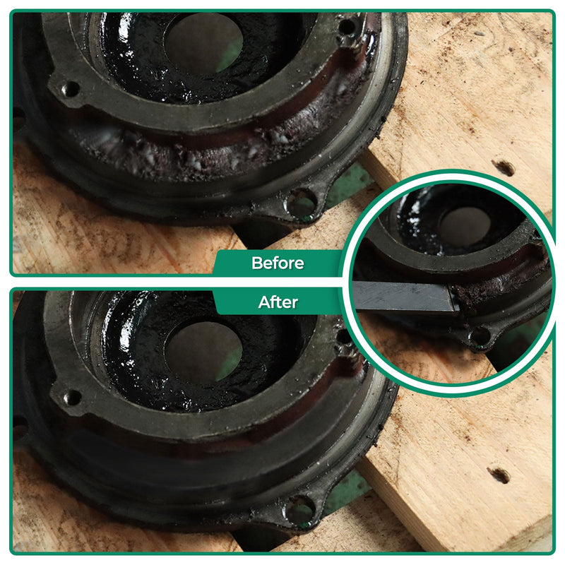 2PCS Carbide Scraper Set(1-1/4 inch & 5/8 inch),Super Gasket Scraper with Durable Tungsten Tip for Remove Gaskets, Carbon and More from Varied Surfaces 1x5/8" +1x1-1/4"
