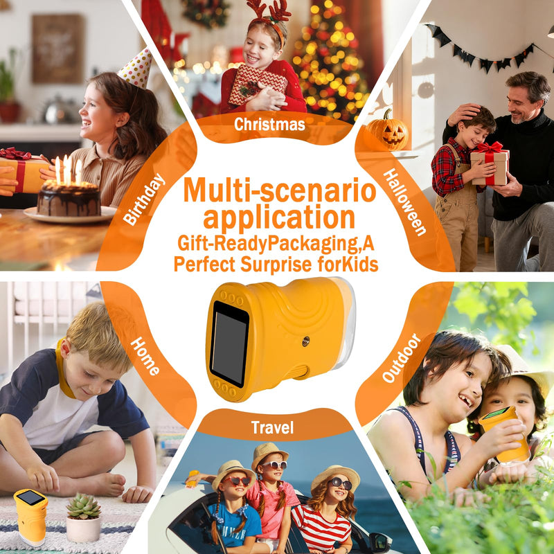 LURICO Digital Microscope for Children, 1000X Portable Pocket Microscope with 4K 2.0 Inch Screen, Children's Mobile Phone Microscope Magnifying Glass, Supports Photo and Video Functions, Mini Microscope for Adults / Children | 4K 2.0" Screen Children...