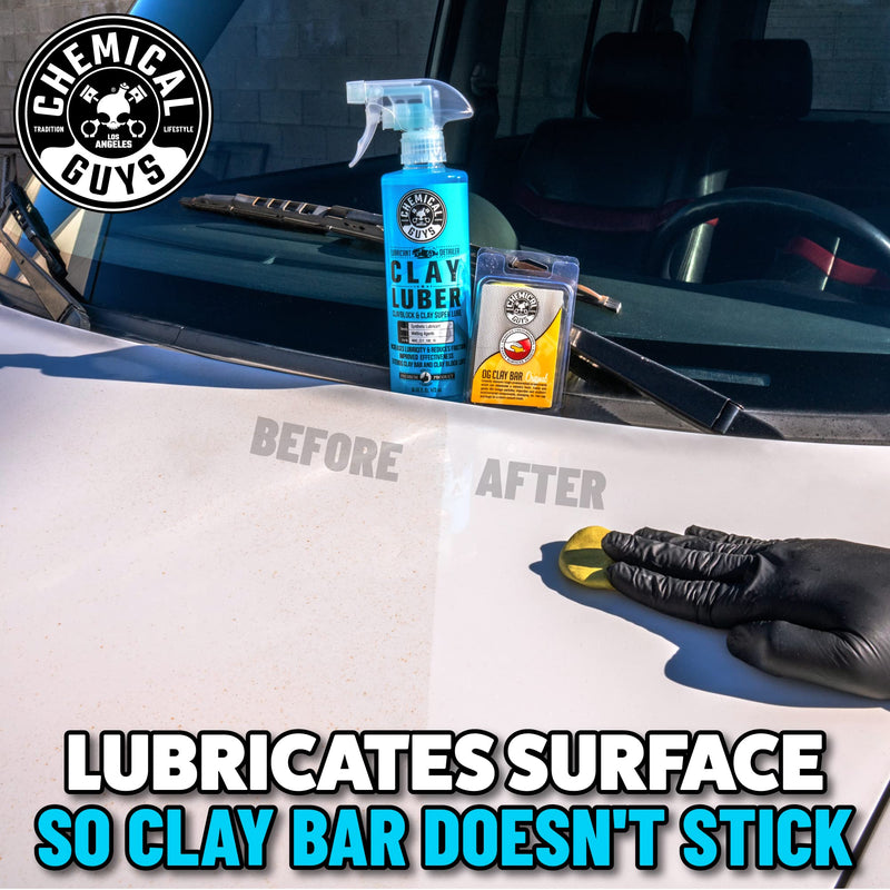 Chemical Guys WAC_CLY_100_16 Clay Luber Synthetic Lubricant with Wetting Agents for Clayblock and Car Detailing Clay (Works on Cars, Trucks, SUVs, Jeeps & More), 16 fl oz 16 Fl Oz (Pack of 1)