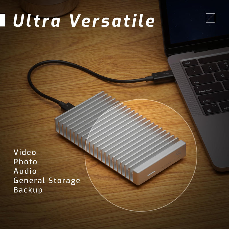 OWC Express 1M2 40Gb/s Portable NVMe SSD USB4 (Thunderbolt Compatible/USB-C) Ultra Fast External SSD Drive with Aluminum Heat Sink Enclosure (Enclosure Only) 0 TB