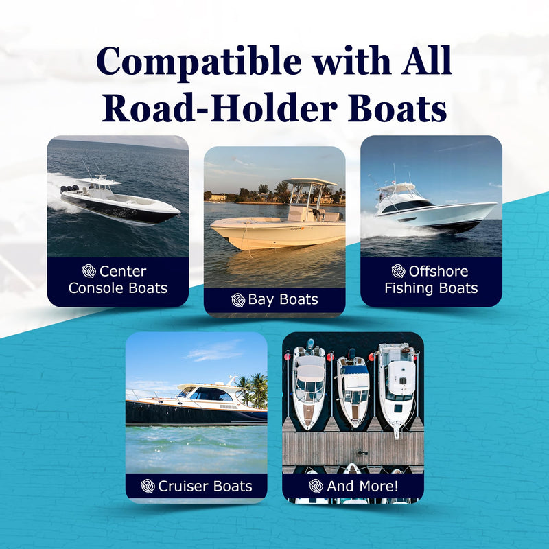 DLFender Rod Holder Version for Boating Fenders - Multifunctional Fender Adjuster Holder Also Doubles as Boarding and Exiting Handle - Innovative Fishing Boat Accessory - Blue Navy Blue Pack of 1